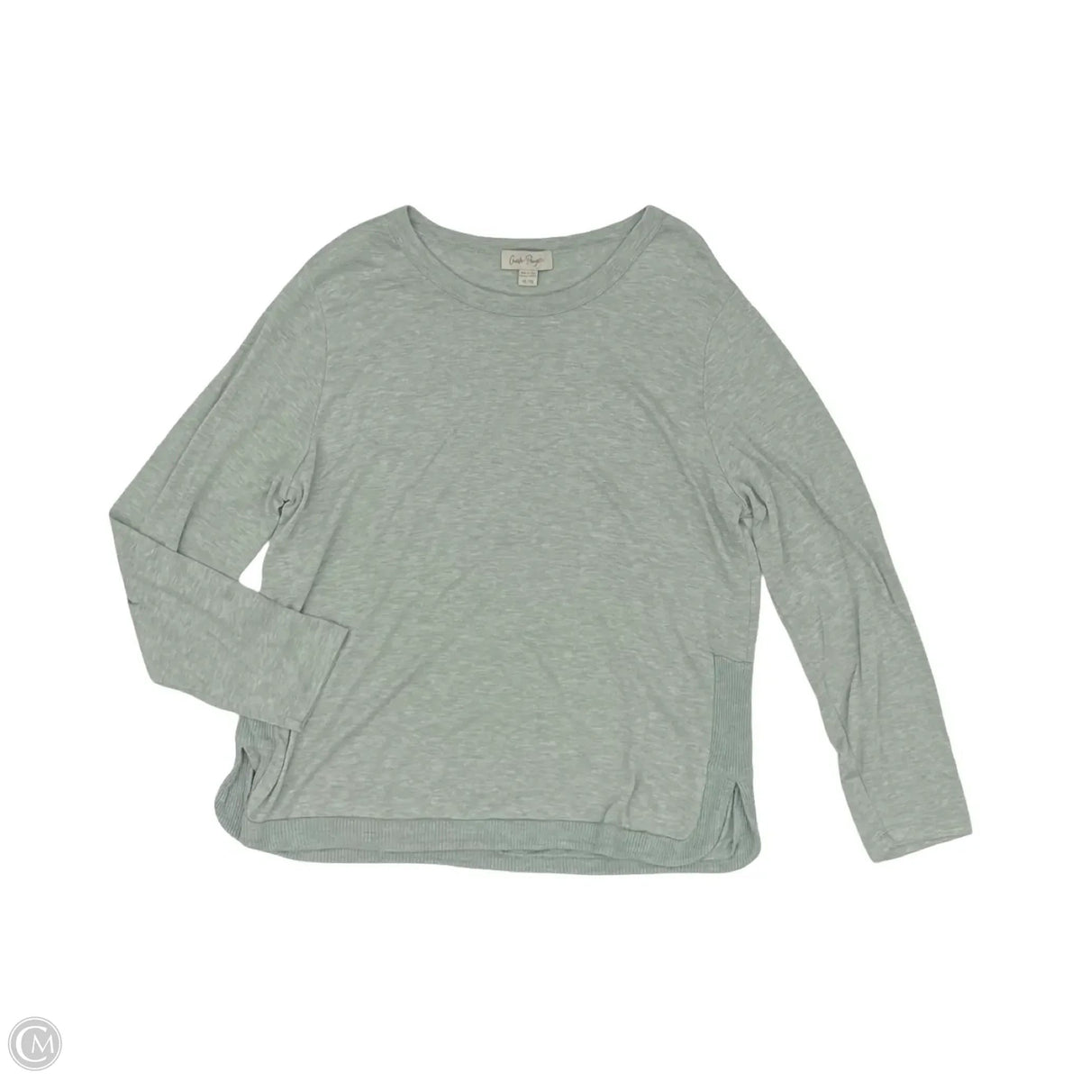 Top Long Sleeve By Charlie Paige In Green, Size: Xl