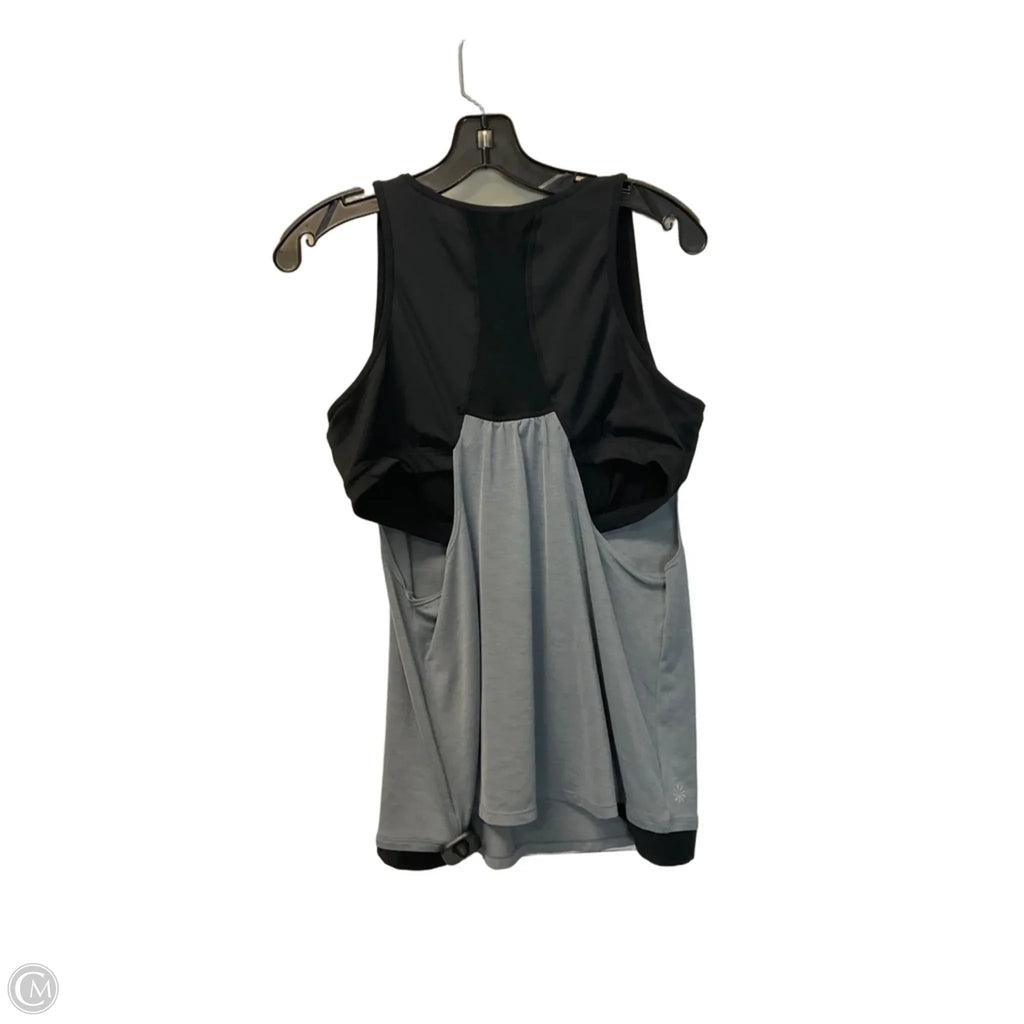 Athletic Tank Top By Athleta In Black & Grey, Size: Xl