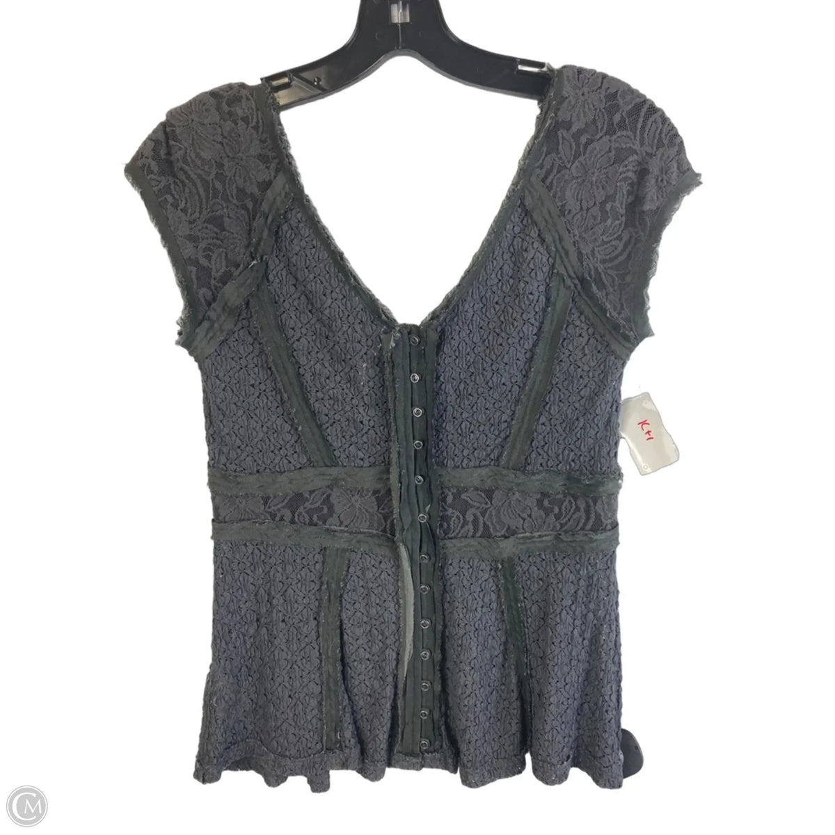 Top Short Sleeve By Free People In Grey, Size: S