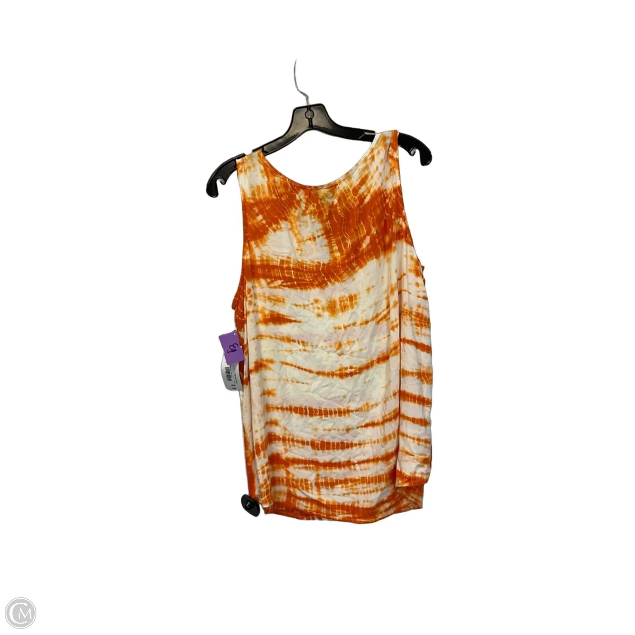 Top Sleeveless By Ana In Orange, Size: L