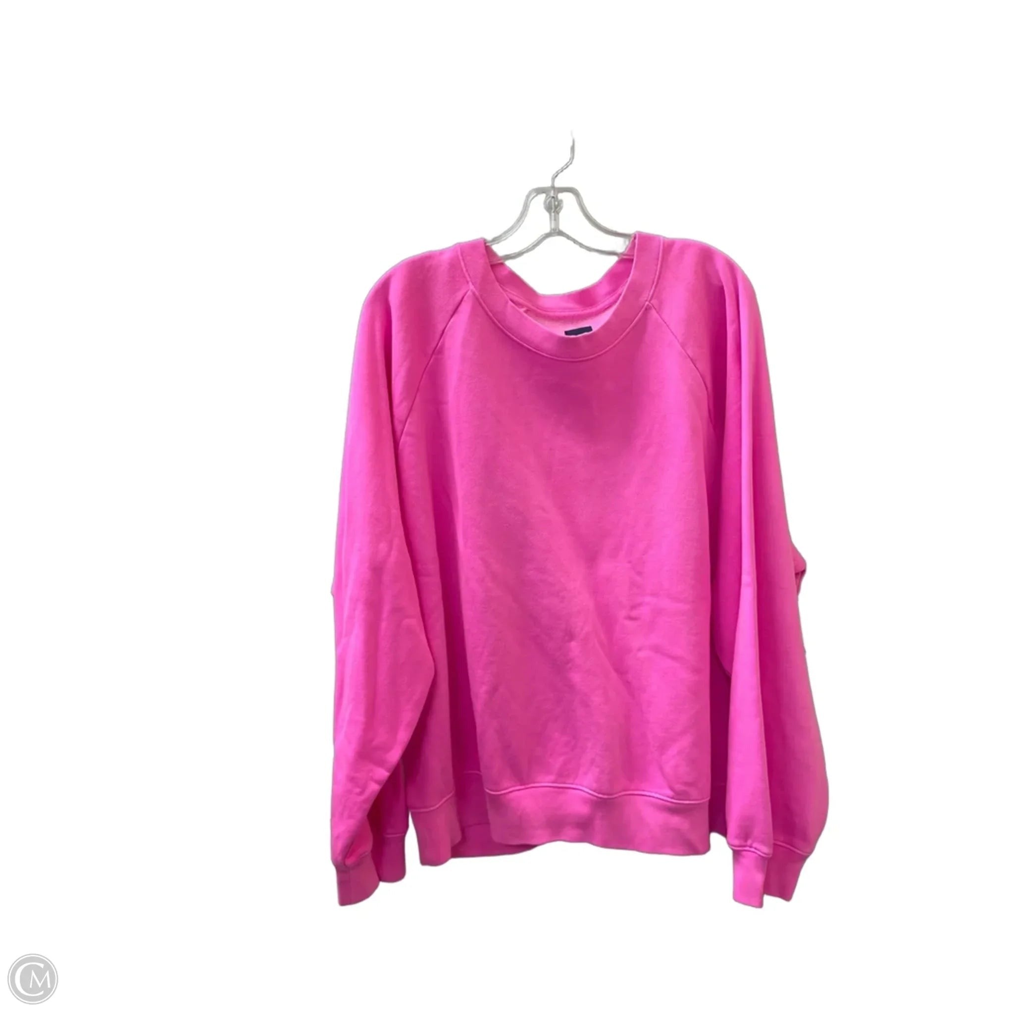 Athletic Sweatshirt Crewneck By Gap In Pink, Size: Xl