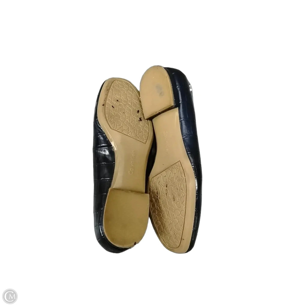 Sandals Flats By Calvin Klein In Blue, Size: 8