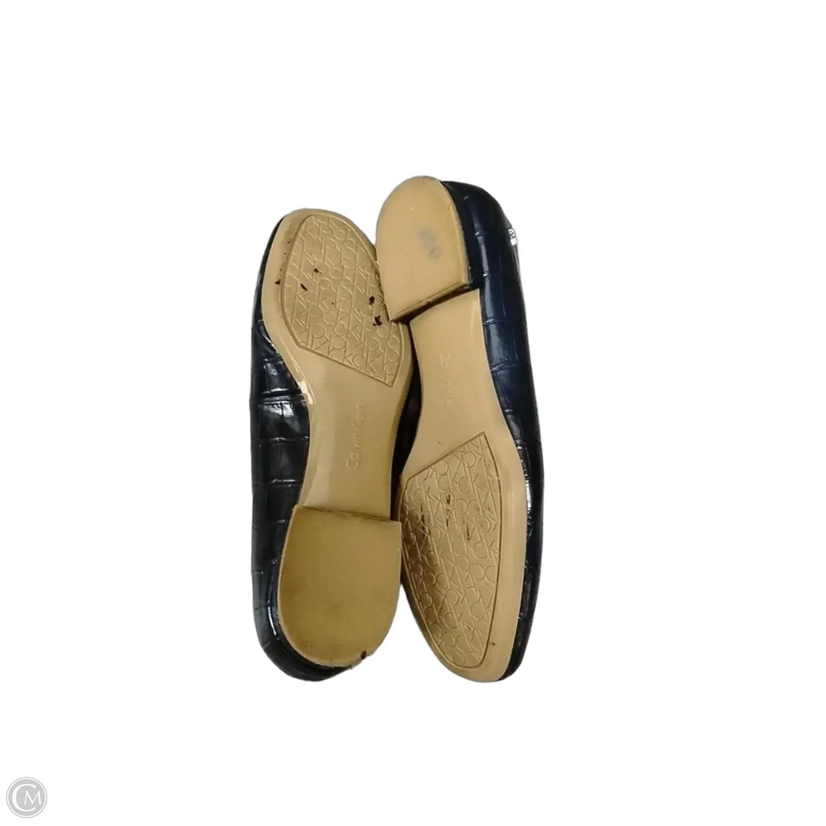 Sandals Flats By Calvin Klein In Blue, Size: 8