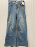 Jeans Wide Leg By Levis In Blue Denim, Size:4 NWT
