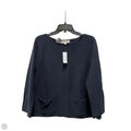 Top Long Sleeve By Loft In Navy, Size: M