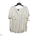 Blouse Short Sleeve By Torrid In White, Size: 4x