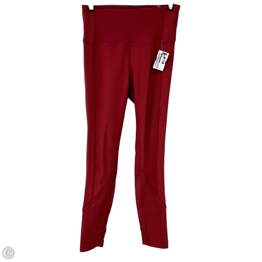 Athletic Leggings By Lululemon In Red, Size: 6