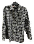 Blouse Long Sleeve By Talbots In Plaid Pattern, Size: Xl