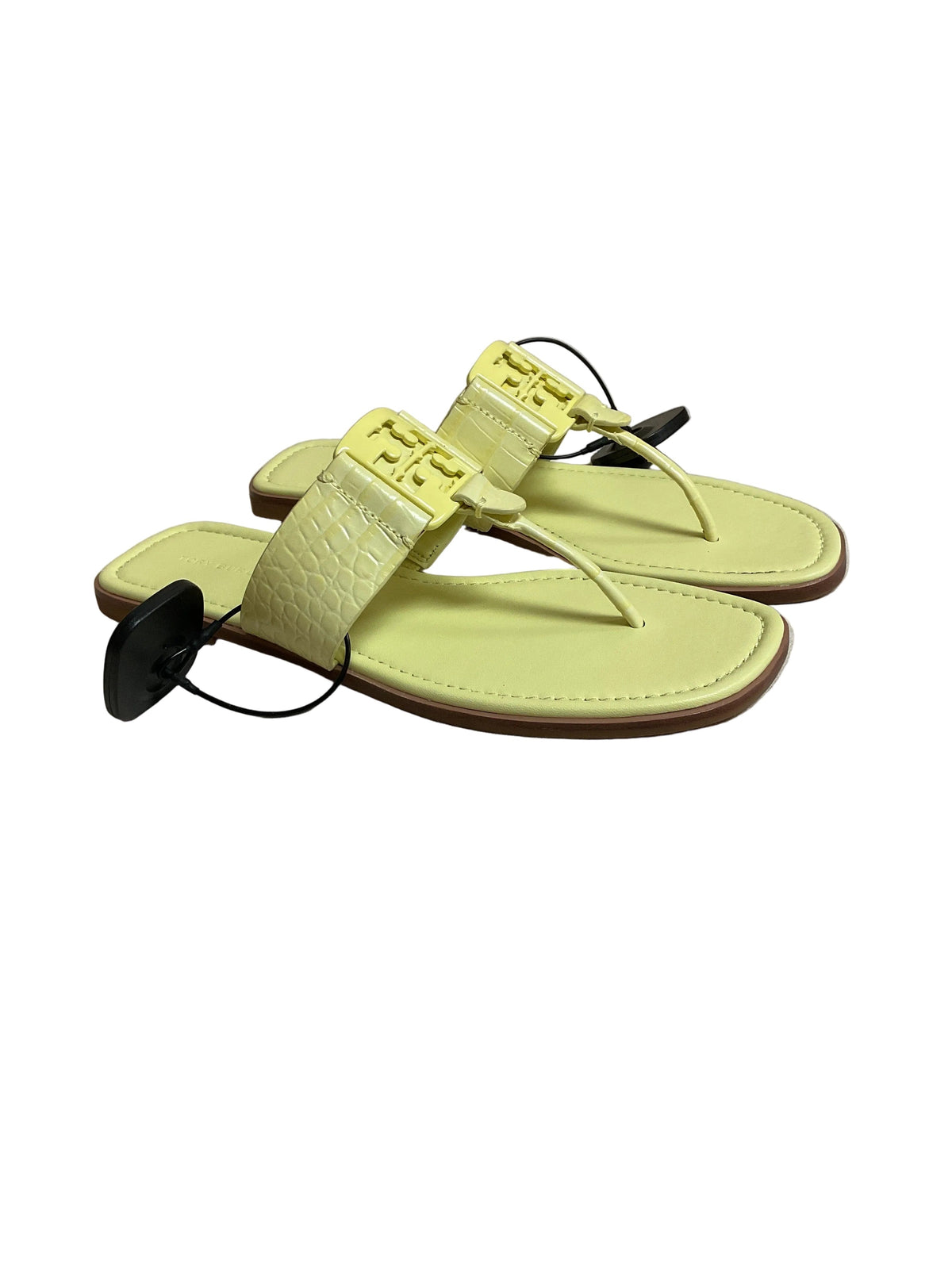 Sandals Designer By Tory Burch In Yellow, Size:8