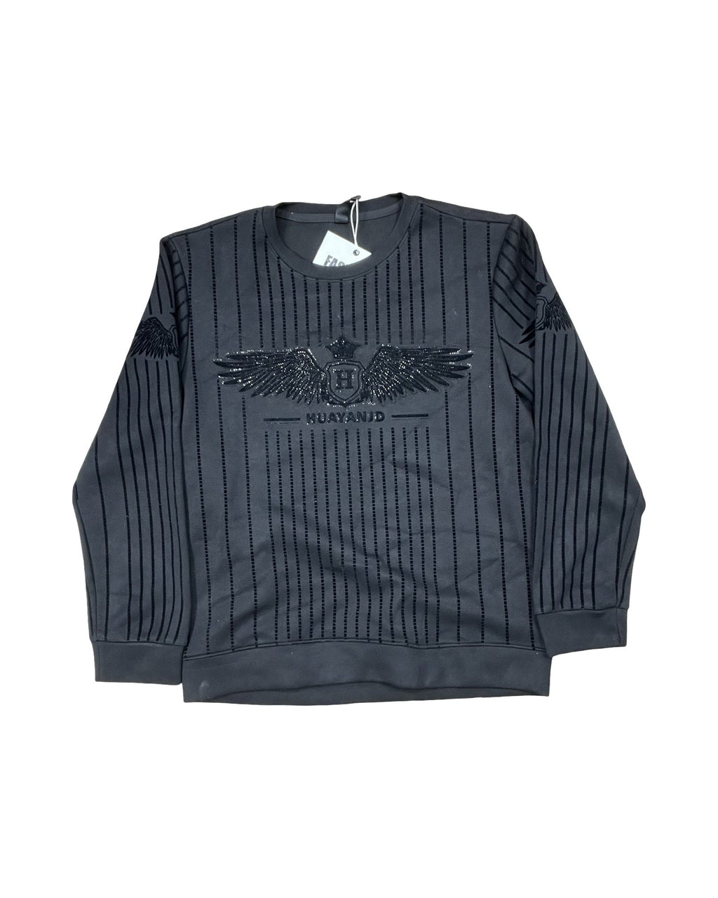 Sweatshirt Crewneck By Clothes Mentor In Black, Size:Xl