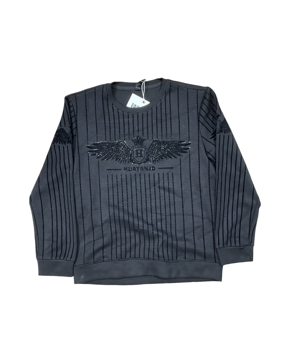 Sweatshirt Crewneck By Clothes Mentor In Black, Size:Xl
