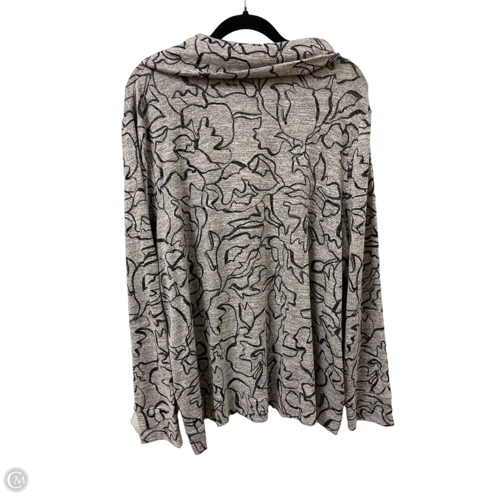 Sweater By Chicos In Grey, Size: 1x