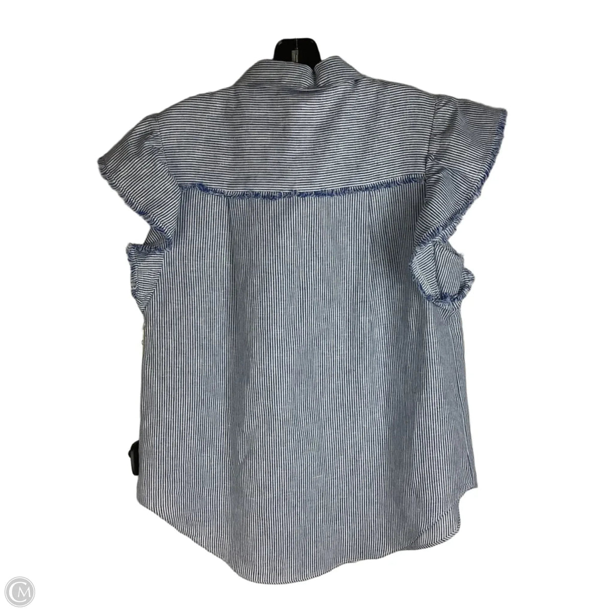 Top Short Sleeve By Cmc In Striped Pattern, Size: L