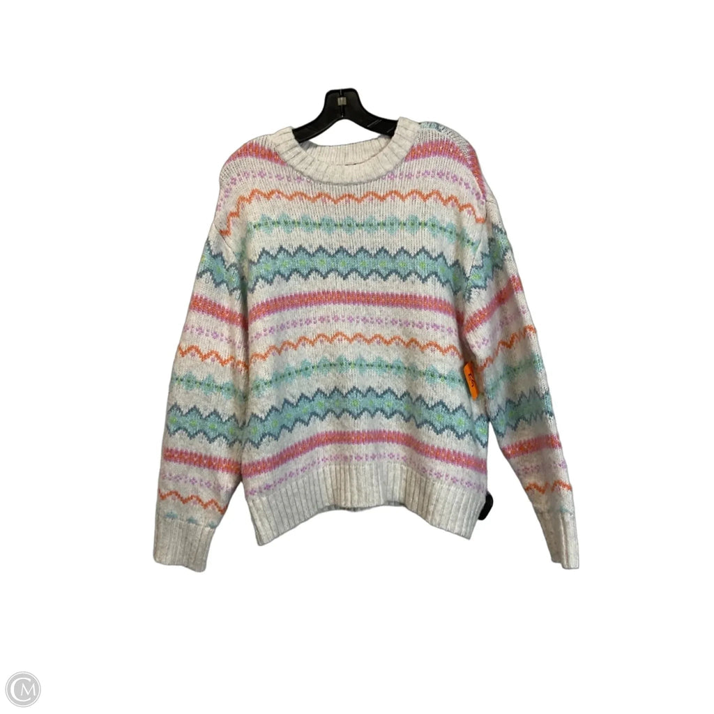 Sweater By American Eagle In White, Size: M