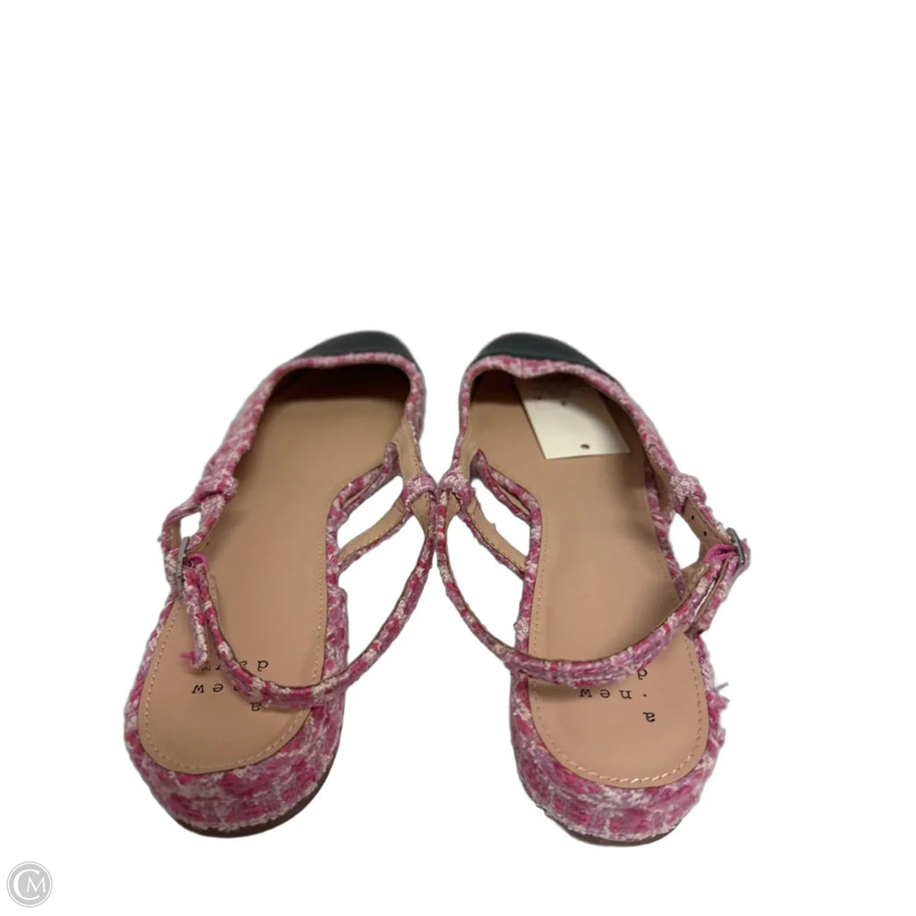 Shoes Flats By A New Day In Black & Pink, Size: 9