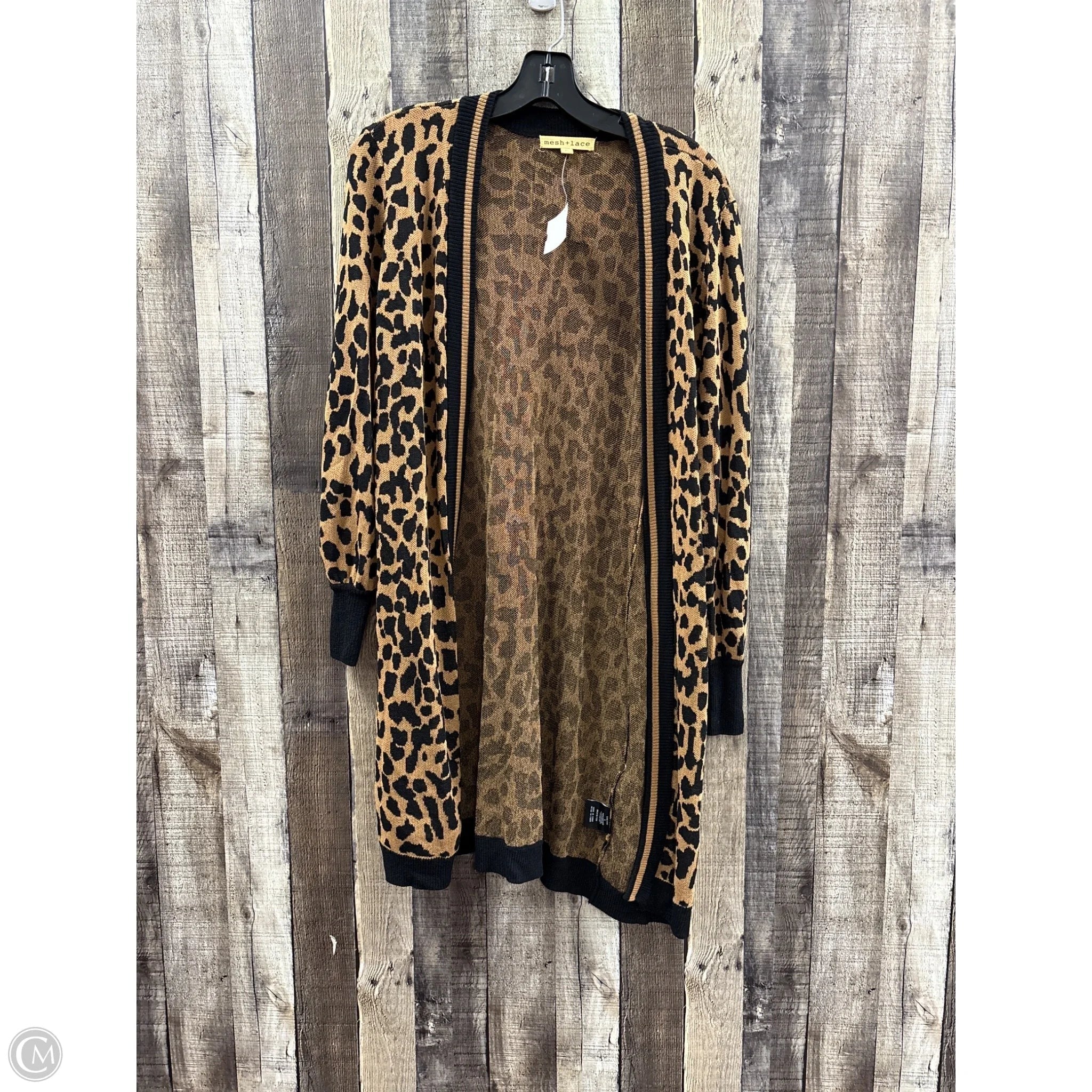 Cardigan By Cme In Animal Print, Size: S