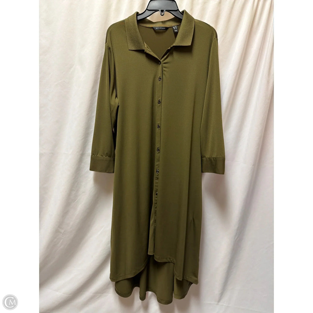 Dress Casual Maxi By H For Halston In Green, Size: L