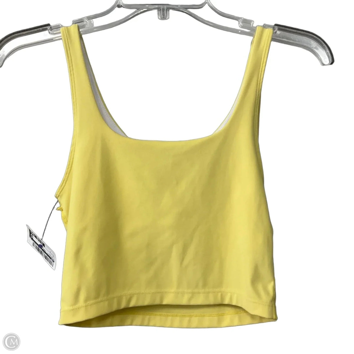 Athletic Tank Top By Gb In Yellow, Size: S