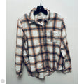 Top Long Sleeve By Universal Thread In Plaid Pattern, Size: S