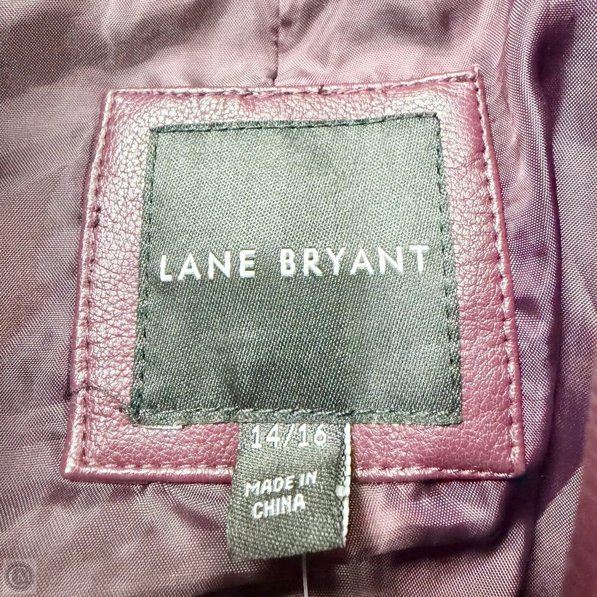 Jacket Moto By Lane Bryant In Purple, Size: Xl
