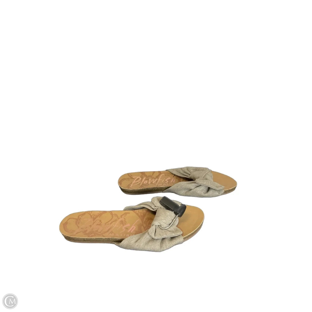Sandals Flats By Blowfish In Grey, Size: 6.5