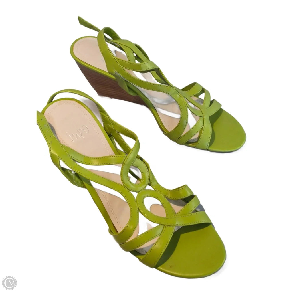Shoes Heels Wedge By Impo In Green, Size: 9