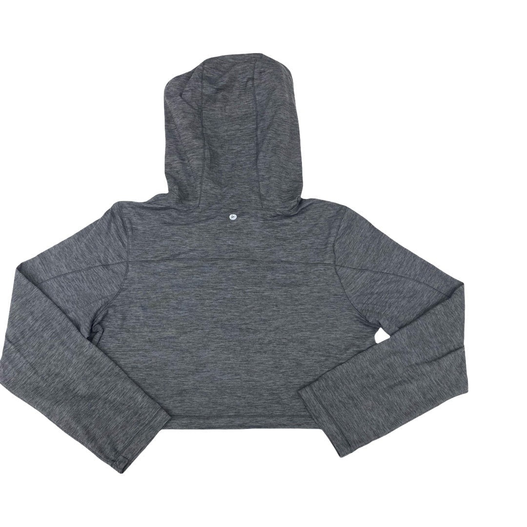Athletic Top Ls Hoodie By 90 Degrees By Reflex In Grey, Size:M
