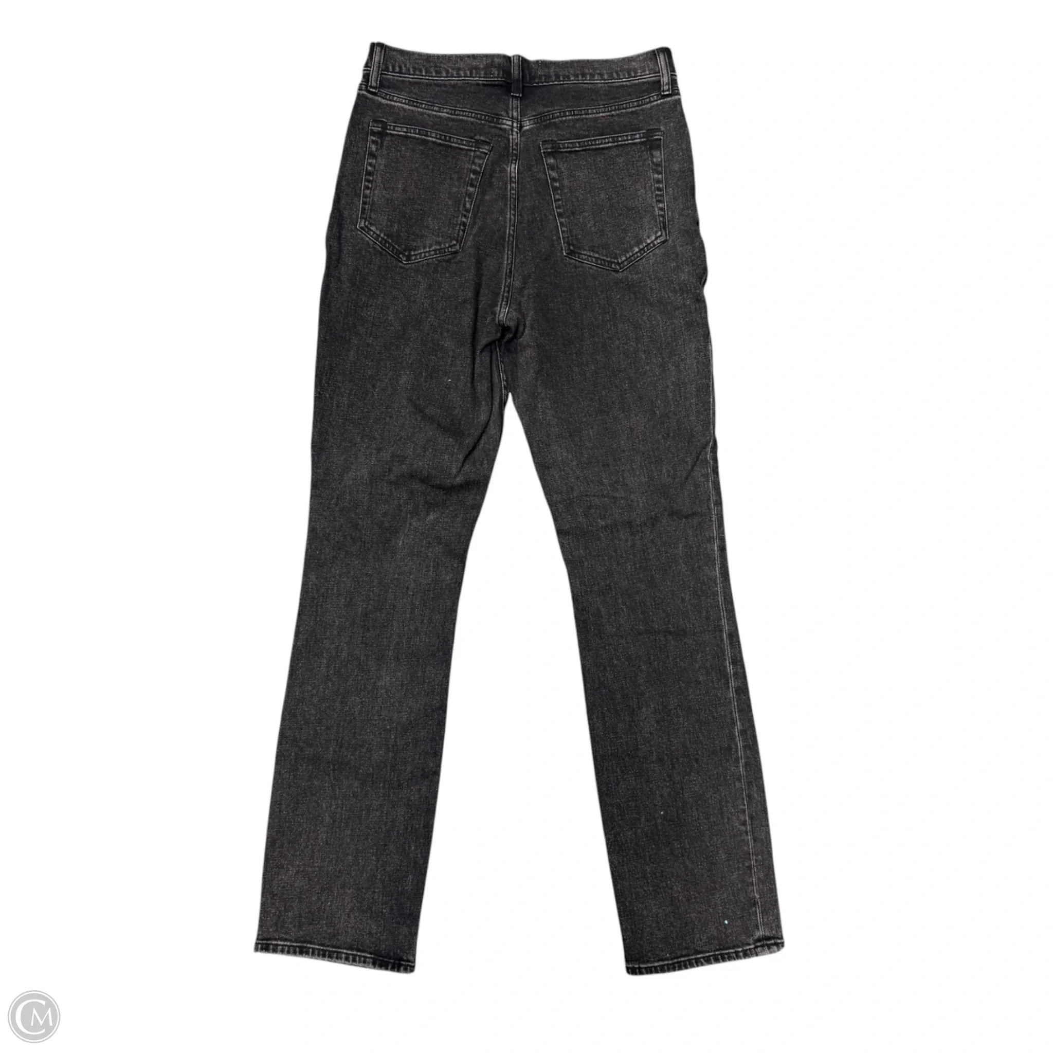 Jeans Straight By Abercrombie And Fitch In Black Denim, Size: 8