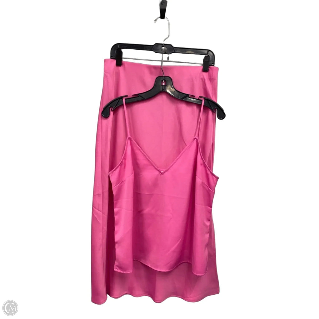 Skirt Set 2pc By A New Day In Pink, Size: M
