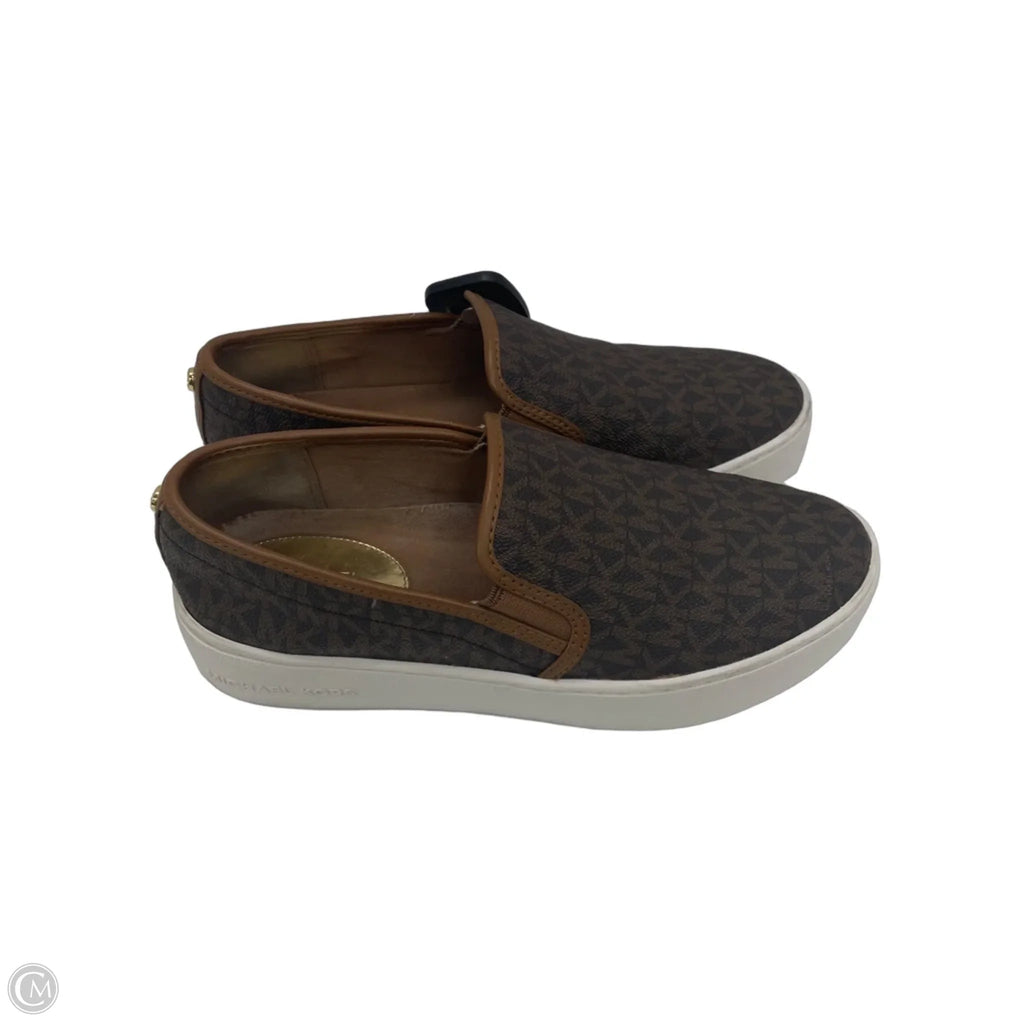 Shoes Designer By Michael Kors In Brown & White, Size: 7