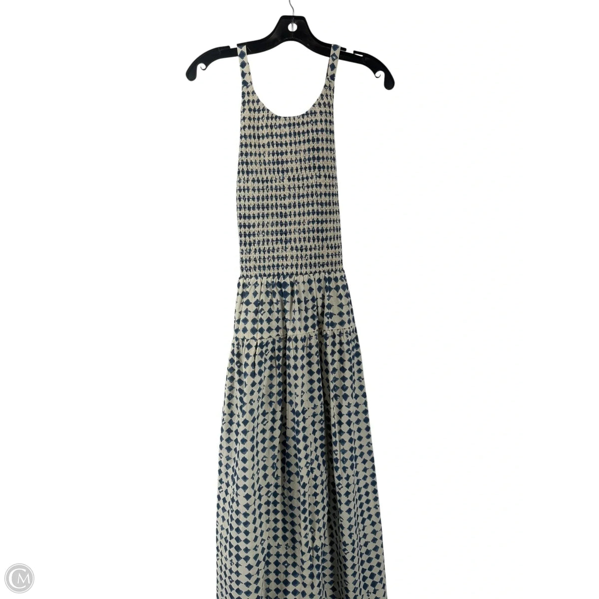 Dress Casual Maxi By Madewell In Blue & White, Size: M