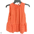 Top Sleeveless By Loft In Orange, Size: M