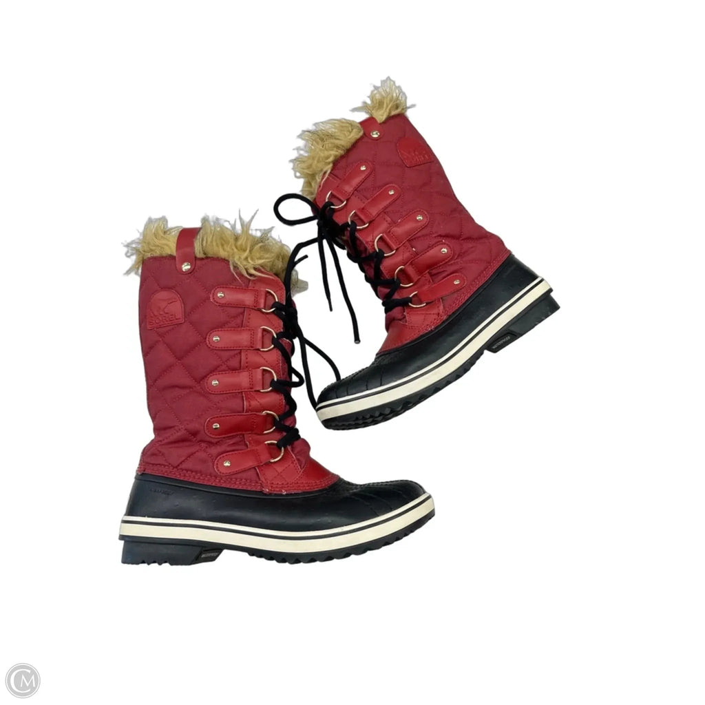 Boots Snow By Sorel In Red, Size: 10