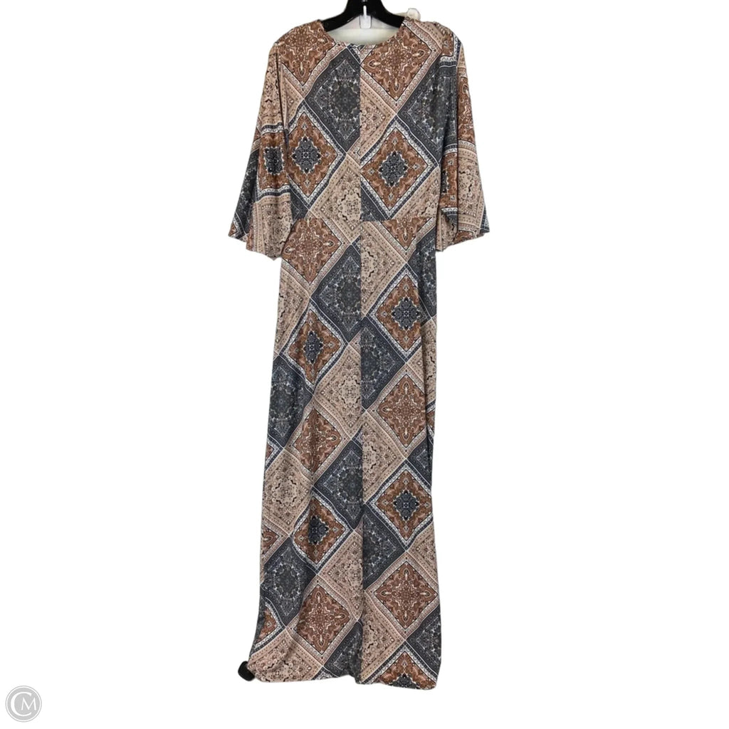 Dress Casual Maxi By Venus In Tan, Size: M