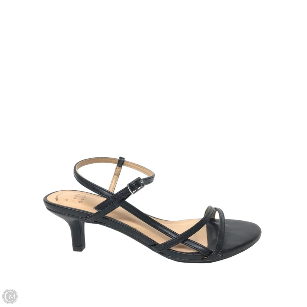 Sandals Heels Kitten By A New Day In Black, Size: 7.5