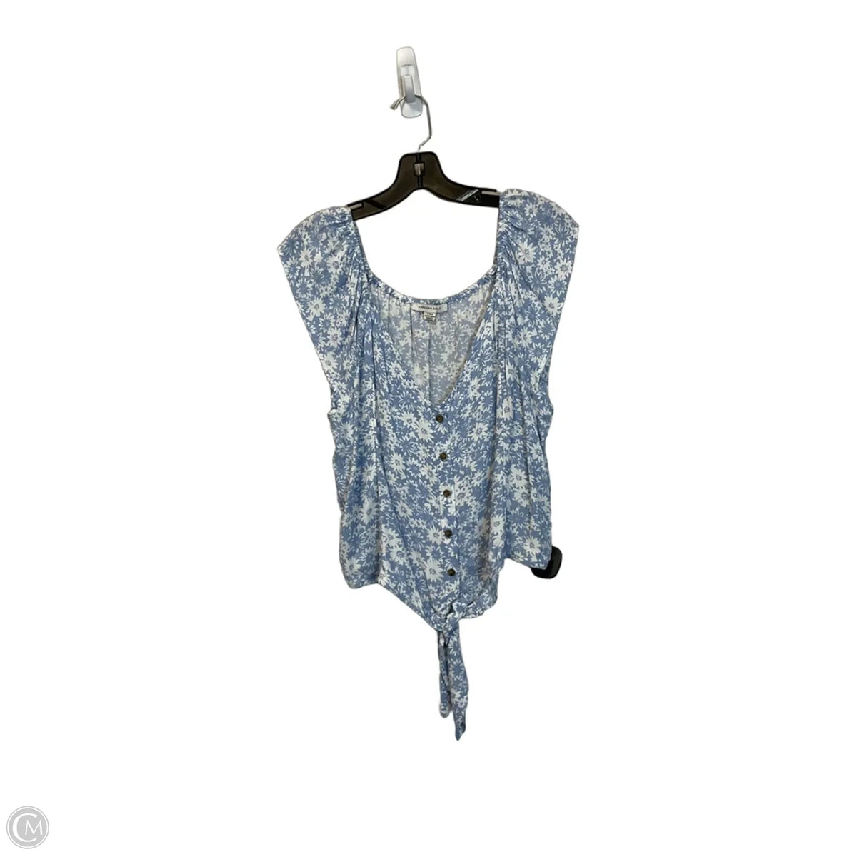 Top Sleeveless By American Eagle In Blue, Size: L