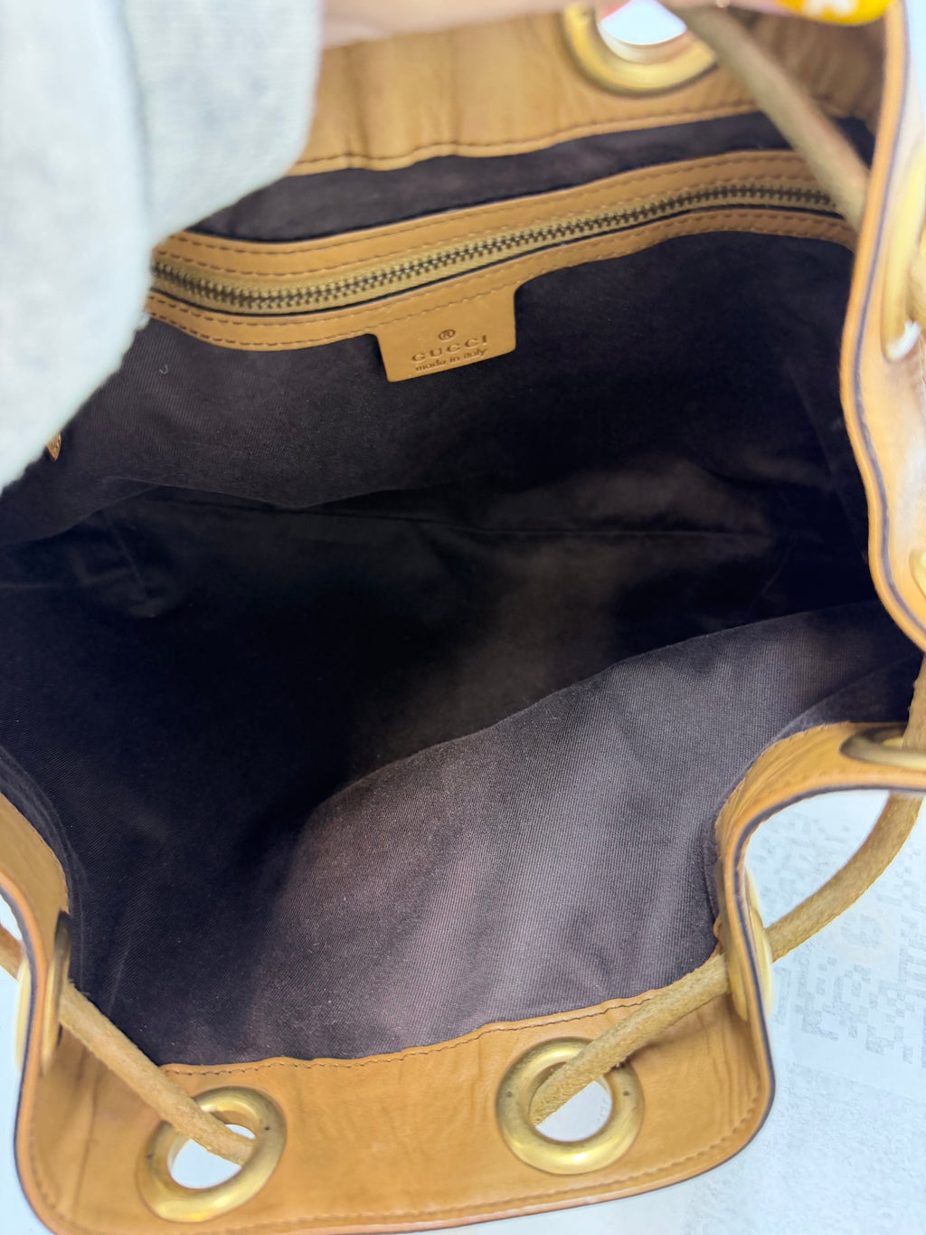 Gucci Drawstring Luxury Bucket Handbag