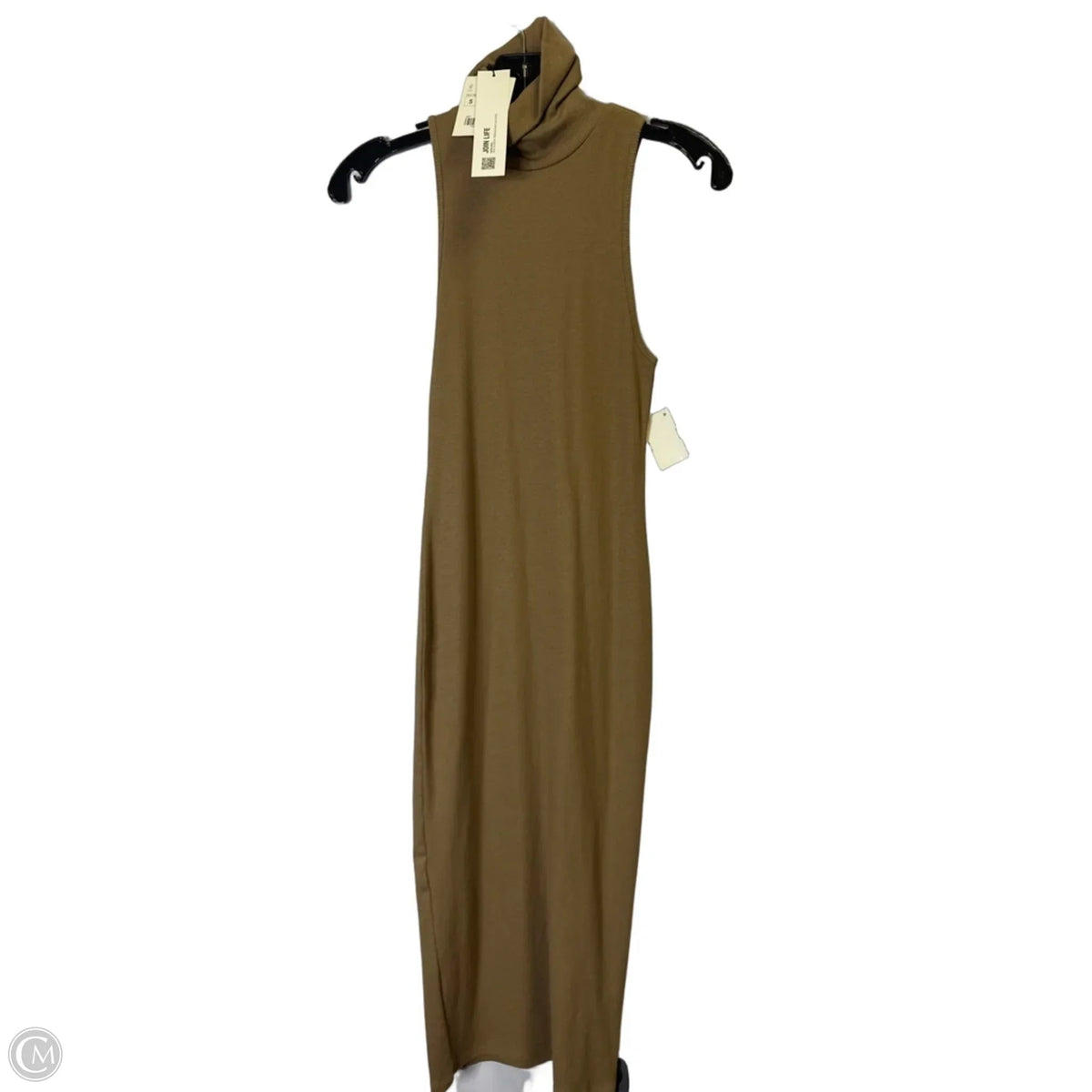 Dress Casual Midi By Zara In Tan, Size: S
