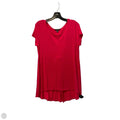 Top Short Sleeve Basic By Cable And Gauge In Pink, Size: L