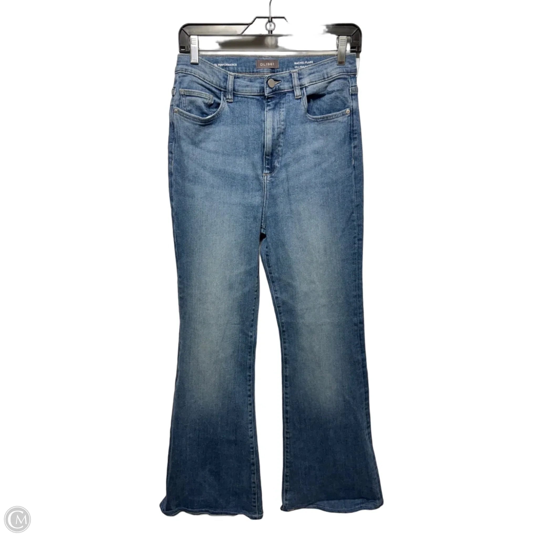 Rachel Ultra High Rise Flare Jeans By Dl1961 In Blue Denim, Size: 8/29