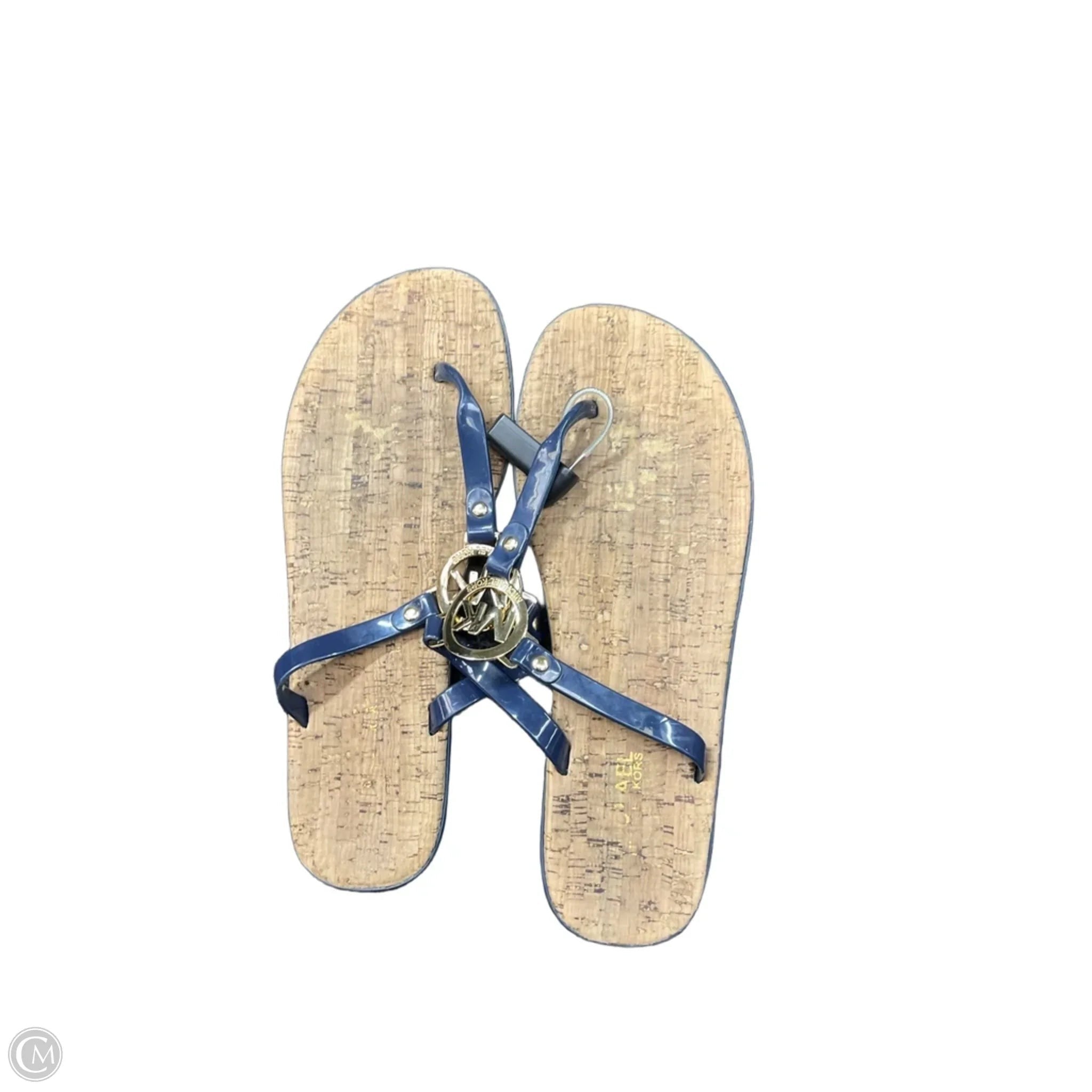Sandals Flats By Michael By Michael Kors In Blue, Size: 11