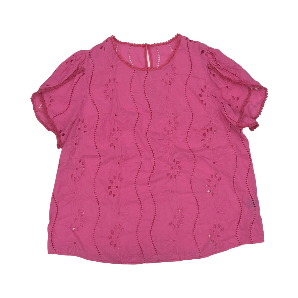 Blouse Ss By Shein In Pink, Size:2X