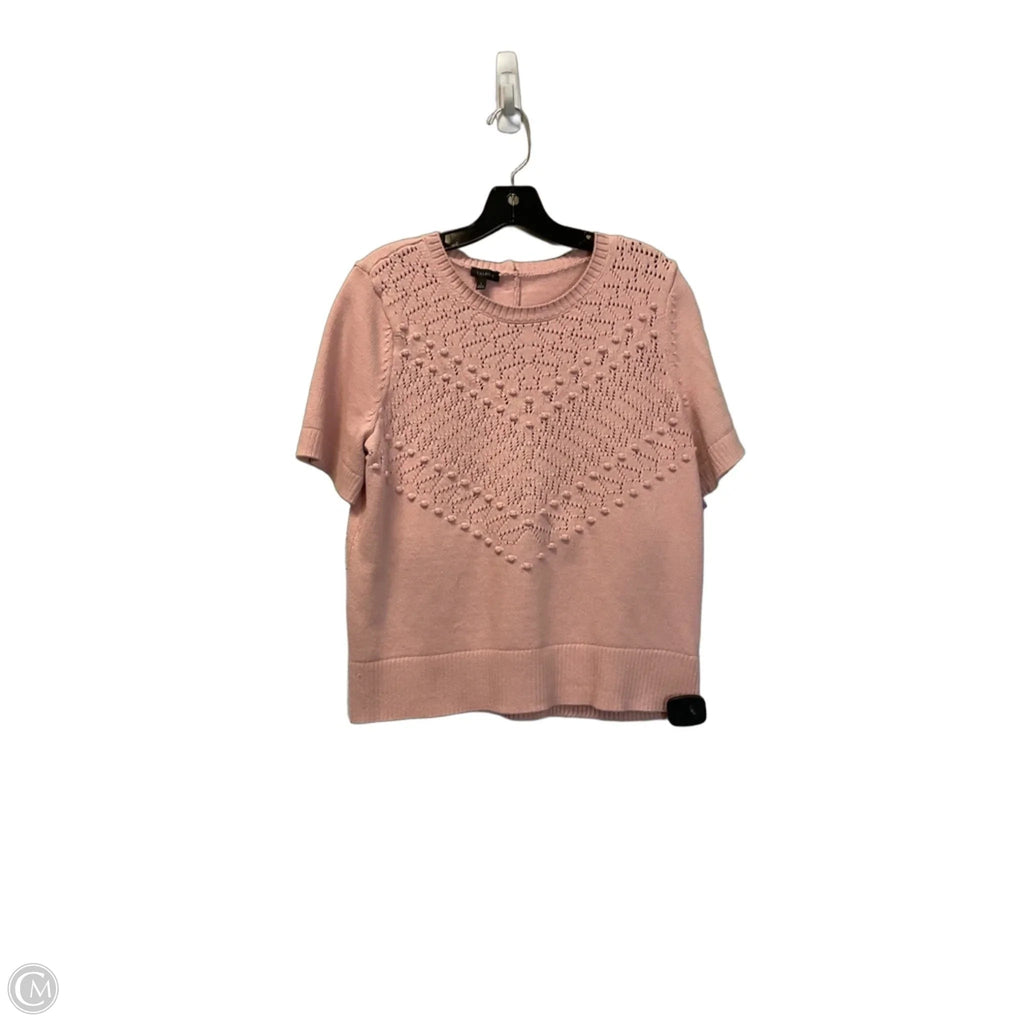 Top Short Sleeve By Talbots In Pink, Size: L