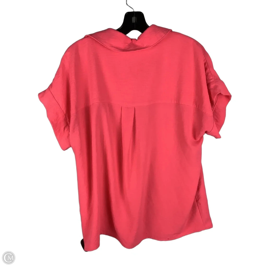 Top Short Sleeve By Ivy Jane In Pink, Size: S
