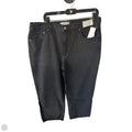 Jeans Straight By Abercrombie And Fitch In Black Denim, Size: 16