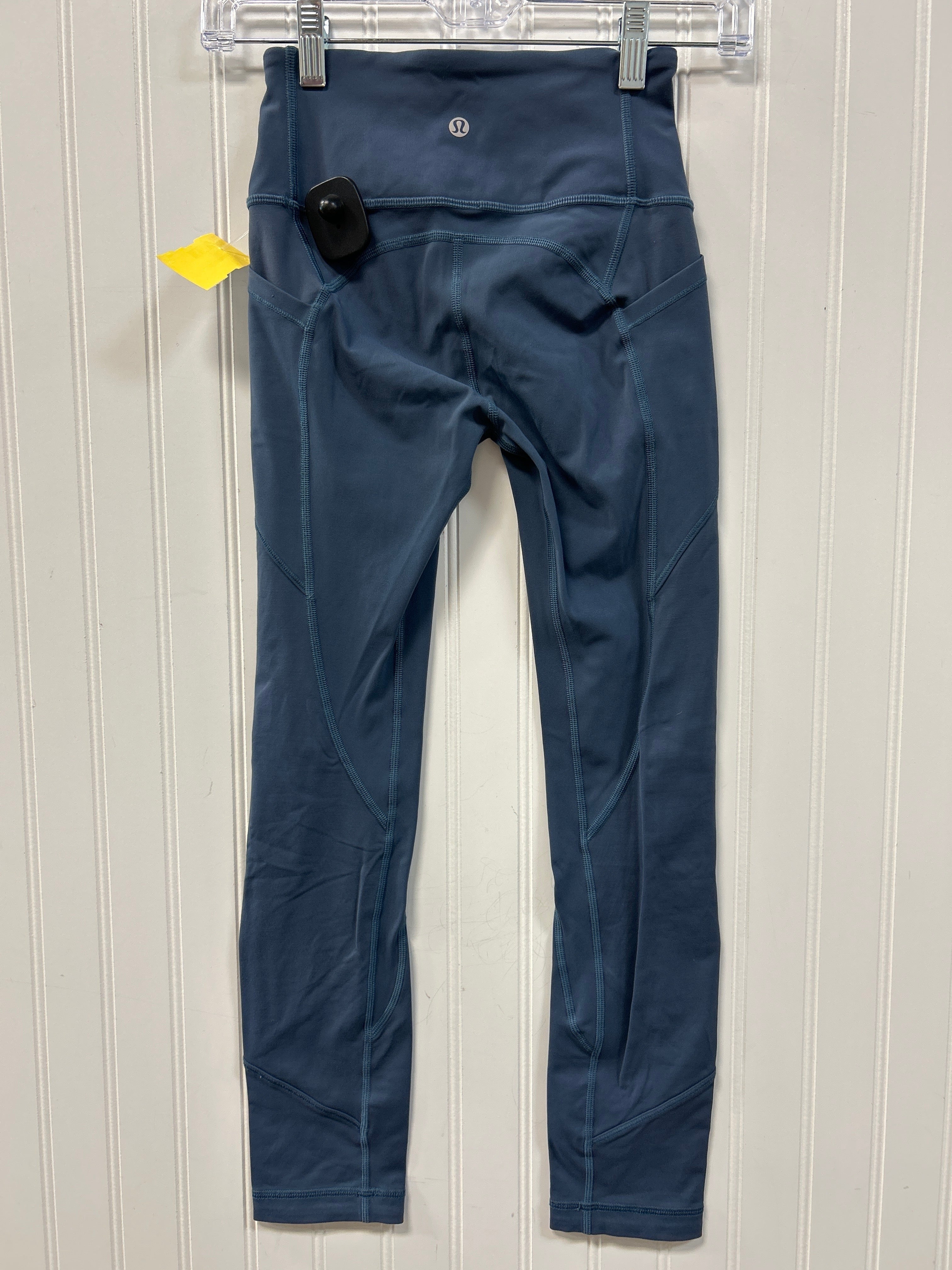 Athletic Leggings By Lululemon In Blue, Size:2