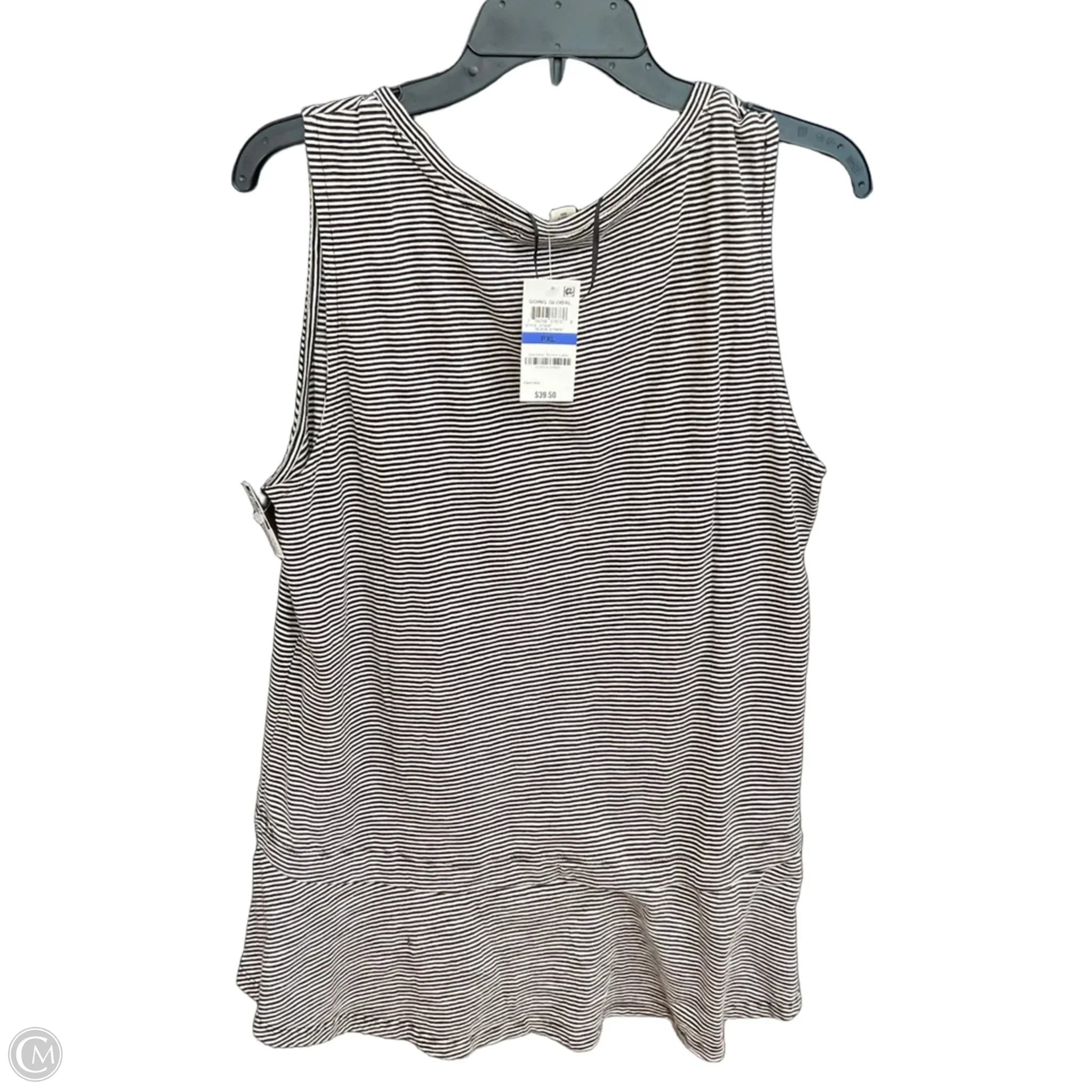 Top Sleeveless Basic By Style And Company In Striped Pattern, Size: Xlp