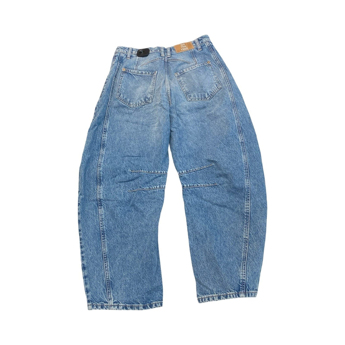 Jeans Wide Leg By We The Free In Blue Denim, Size:2