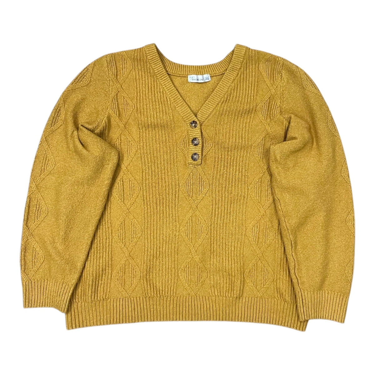 Sweater By 89Th And Madison In Yellow, Size:1X