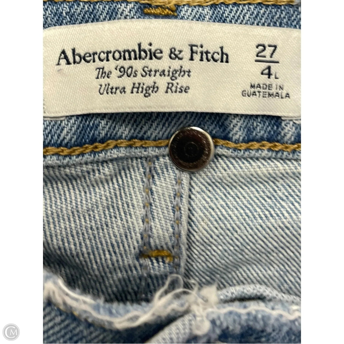 Jeans Straight By Abercrombie And Fitch In Blue, Size: 4